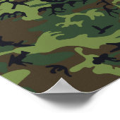 Poster Camouflage vert (Coin)