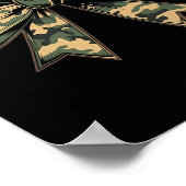Poster Camouflage Vieux Camo Bow Camo Coquette Chasse aux (Coin)