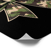 Poster Camouflage Vieux Camo Bow Camo Coquette Chasse aux (Coin)