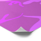 Poster Camouflage Violet Clair Citant une Phrase Cachée (Coin)