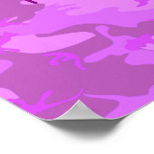 Poster Camouflage Violet Clair Pour Petit Caché (Coin)