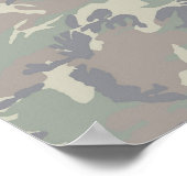 Poster Camouflage Woodland Forest Heart sur Camo (Coin)