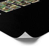 Poster Camouflage Yhwh Yahweh Chasse à la camo chrétienne (Coin)