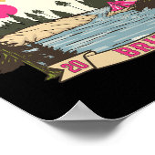 Poster Camp Bach Bride Demoiselle d'Honneur Rétro Camping (Coin)