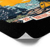 Poster Camp Bach Bride Squad 2025 Camping Rétro Enterreme (Coin)