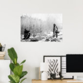 Poster Camp de chasse Hiver 1887-88 — Dakota du Sud (Bureau à domicile)