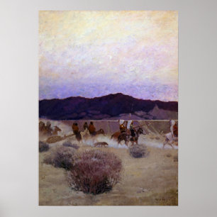 Poster Camp de déménagement par Newell Convers Wyeth