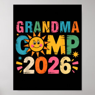 Poster Camp de grand-mère 2026 vacances familiales campin
