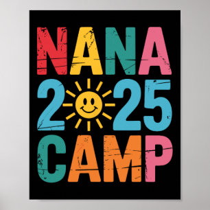 Poster Camp de Nana 2025 Vacances en famille Équipe de ca