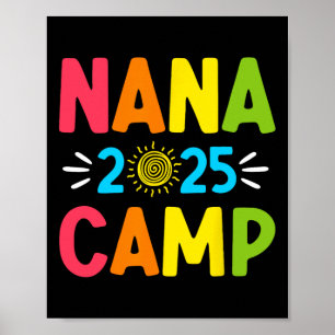 Poster Camp de Nana 2025 Vacances familiales Équipe de ca