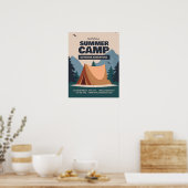 Poster Camp de vacances amusant et éditable, Camp Retour (Cuisine)