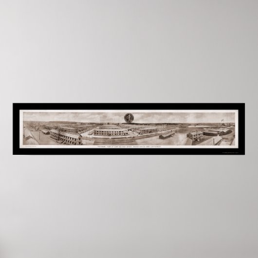 Poster Camp Dix, NJ Army Photo 1918 (Devant)