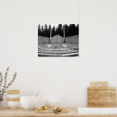 Poster Camp Fire Bowl BW (Cuisine)