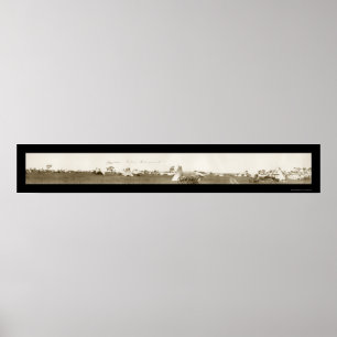 Poster Camp indien de Cheyenne Photo 1909