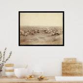 Poster Camp indien de Lakota Pine Ridge SD 1891 (Cuisine)