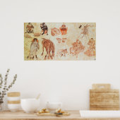 Poster Camp nomade mongol, XVe siècle (Cuisine)