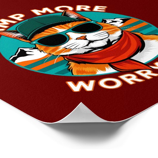 Poster Camp Plus S'Inquiéter Moins (Coin)