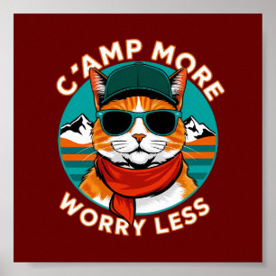 Poster Camp Plus S'Inquiéter Moins