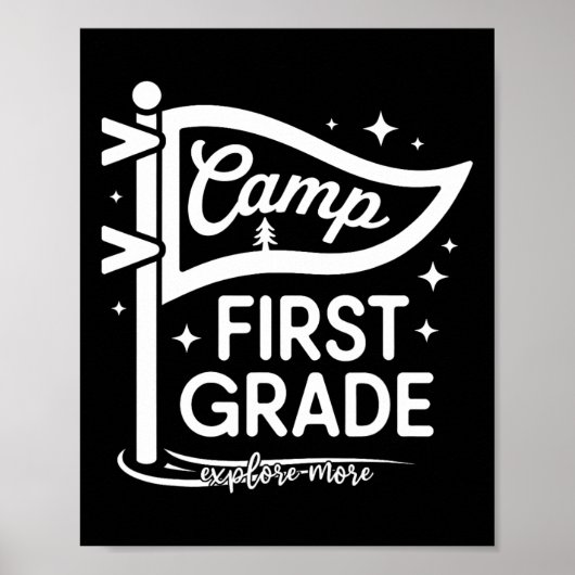Poster Camp Professeur de première année de camping en 1r (Devant)