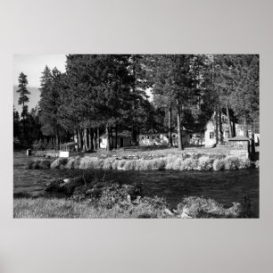 Poster Camp Sherman, Oregon vue des Cabines de Rogers