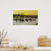 Poster Camp Sioux à Wounded Knee par John Hauser (Cuisine)