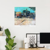 Poster Camp tzigane avec calèche - Vincent van Gogh (Bureau à domicile)