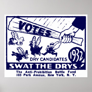 Poster Campagne de 1932 contre l'interdiction