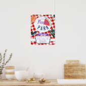 Poster campagne de financement de la fête de pique-nique (Cuisine)