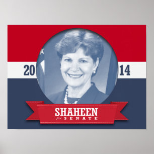 POSTER CAMPAGNE DE JEANNE SHAHEEN