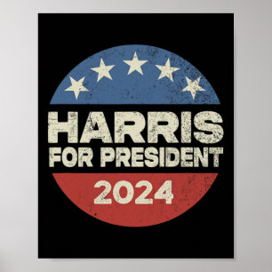 Poster Campagne de l'élection présidentielle Harris 2024