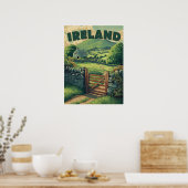 Poster Campagne d'Irlande vintage (Cuisine)