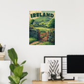 Poster Campagne d'Irlande vintage (Bureau à domicile)