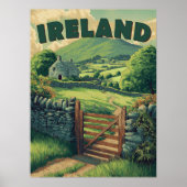 Poster Campagne d'Irlande vintage (Devant)