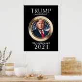 Poster Campagne Donald Trump 2024 Collectible (Cuisine)