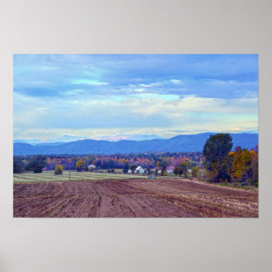 Poster Campagne du Vermont en Automne