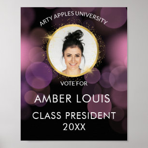 Poster campagne électorale des étudiants photo de l'unive