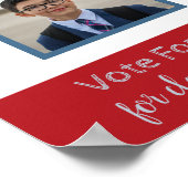 Poster campagne électorale étudiante avec photo (Coin)