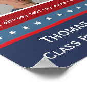 Poster campagne électorale étudiante avec photo drôle (Coin)