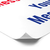 Poster Campagne électorale politique personnalisée (Coin)