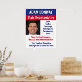 Poster Campagne électorale politique personnalisée (Cuisine)