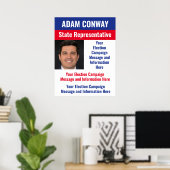 Poster Campagne électorale politique personnalisée (Bureau à domicile)