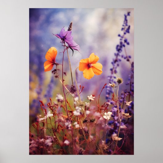 Poster Campagne enchanteresse en automne (Devant)