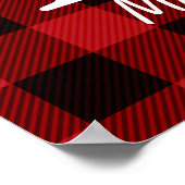 Poster Campagne Noël Boeuf rouge plaint bison (Coin)