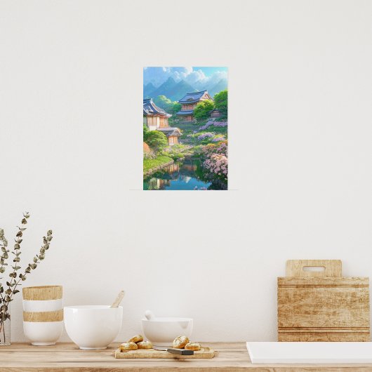 Poster Campagne paisible (Cuisine)