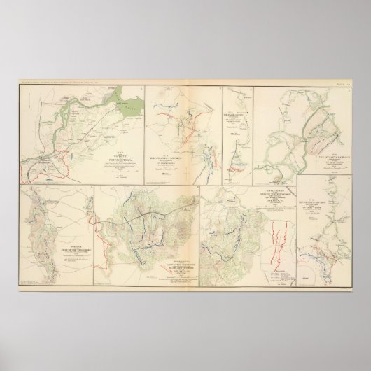 Poster Campagne Petersburg, Virginie, Atlanta (Devant)