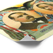 Poster Campagne présidentielle de Cleveland et Hendricks (Coin)