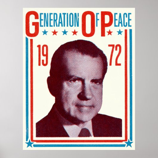 Poster Campagne présidentielle de Nixon 1972 (Devant)