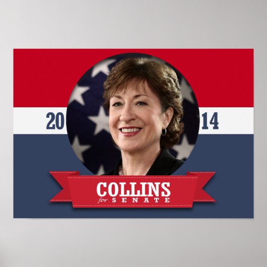 POSTER CAMPAGNE SUSAN COLLINS (Devant)
