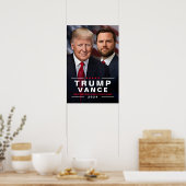 Poster Campagne Trump Vance 2024 Collectible (Cuisine)