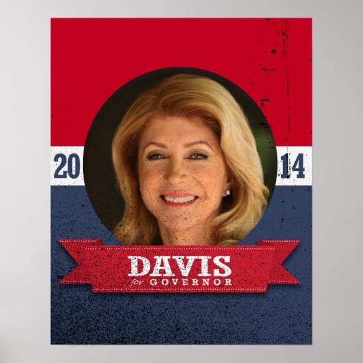 POSTER CAMPAGNE WENDY DAVIS (Devant)